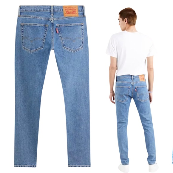 Levi’s 512™ SLIM TAPERED LO-BALL JEANS WOLF LIGHT BLUE - Picture 11 of 16